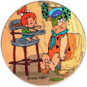 Hanna-Barbera > Flintstones 48-Pebbles-throwing-her-food-on-Fred's-head.
