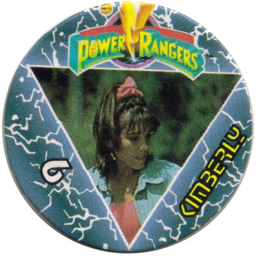 Brand New 1995 Power Rangers Series 2 Complete Slammer Pogs SET of 6 White