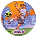 Snickers Lustige Fußball-tricks 22-Hüftdrehschuß.
