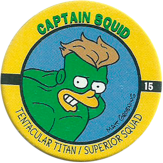 Skycap Milk Cap #7 Kent Brockman Simpson *1994 The Simpsons Pog