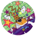 Tazos > Series 1 > 061-100 Chester Cheetah 98-Slipping-over-in-the-shower-Chester-Cheetah.