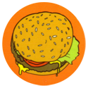Tazos > Series 10 - Simpsons Bowl-A-Rama > Bowl-A-Rama Balls Burger.
