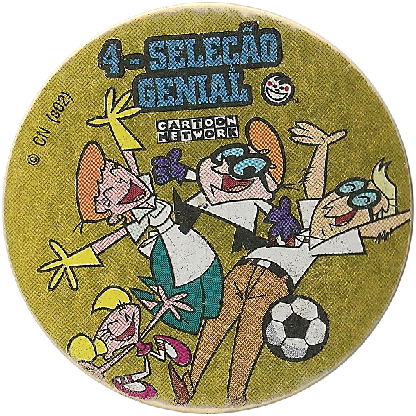 Tazos Cartoon Network Copa futebol (Kit com os 8)