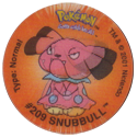 Tazos > Walkers > Pokémon 15-#209-Snubbull.