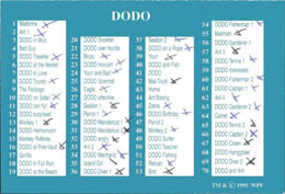 World POG Federation (WPF) > Dodo Checklist etc. Dodo.