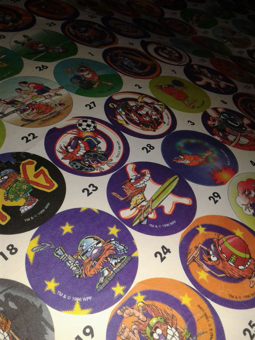 EXTENDED VERSION POGS/MILKCAPS TOM & JERRY BY CYCLONE COMPLETE SET OF 30 