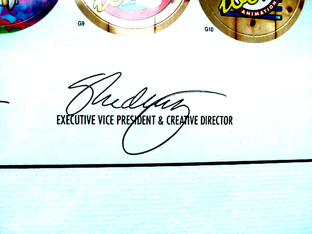 World Pog Federation POG Series 1 The Premiere Collectors Edition - Executive Vice President and Creative Director signature