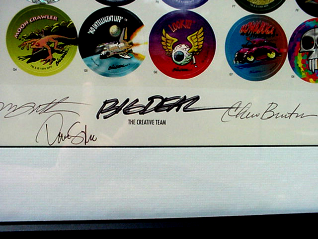 World Pog Federation POG Series 1 The Premiere Collectors Edition - The Creative Team signatures