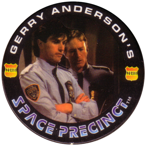 Waddingtons Pogs 1995 Gerry Andersons ~ The Space Precint Pog & Slammer Variants 